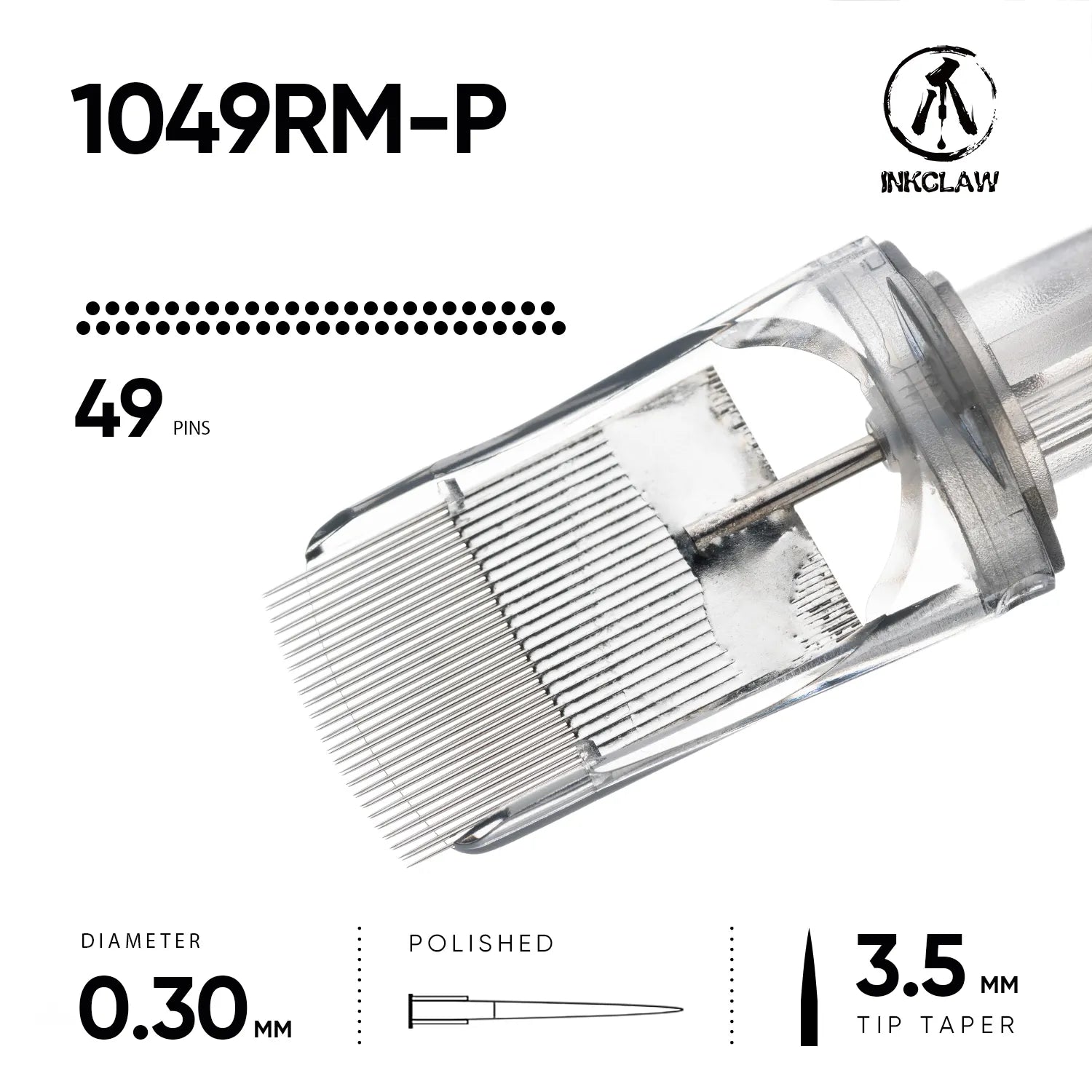 Inkclaw 49 Round Magnum Tattoo Cartridges