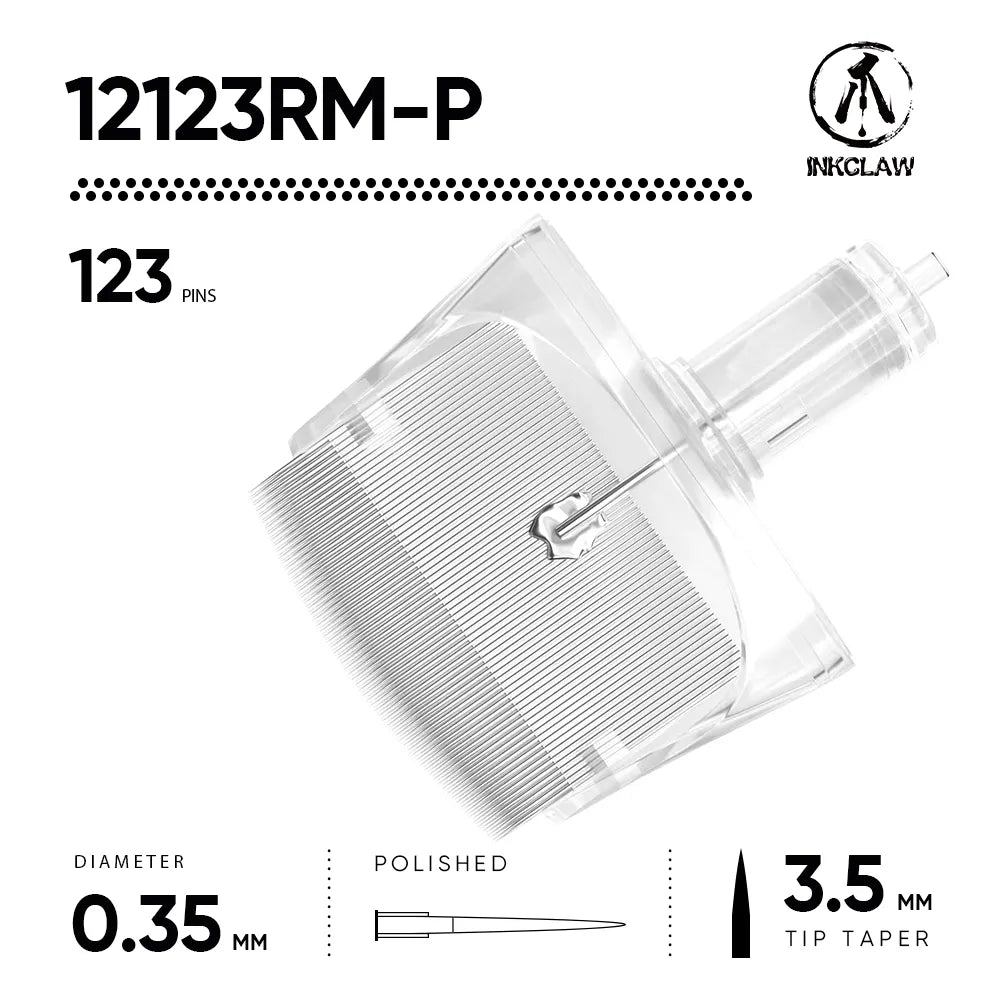 Inkclaw Clear 12123 Round Magnum Tattoo Cartridges