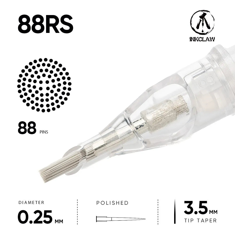Inkclaw 88RS Round Shader Tattoo Cartridges
