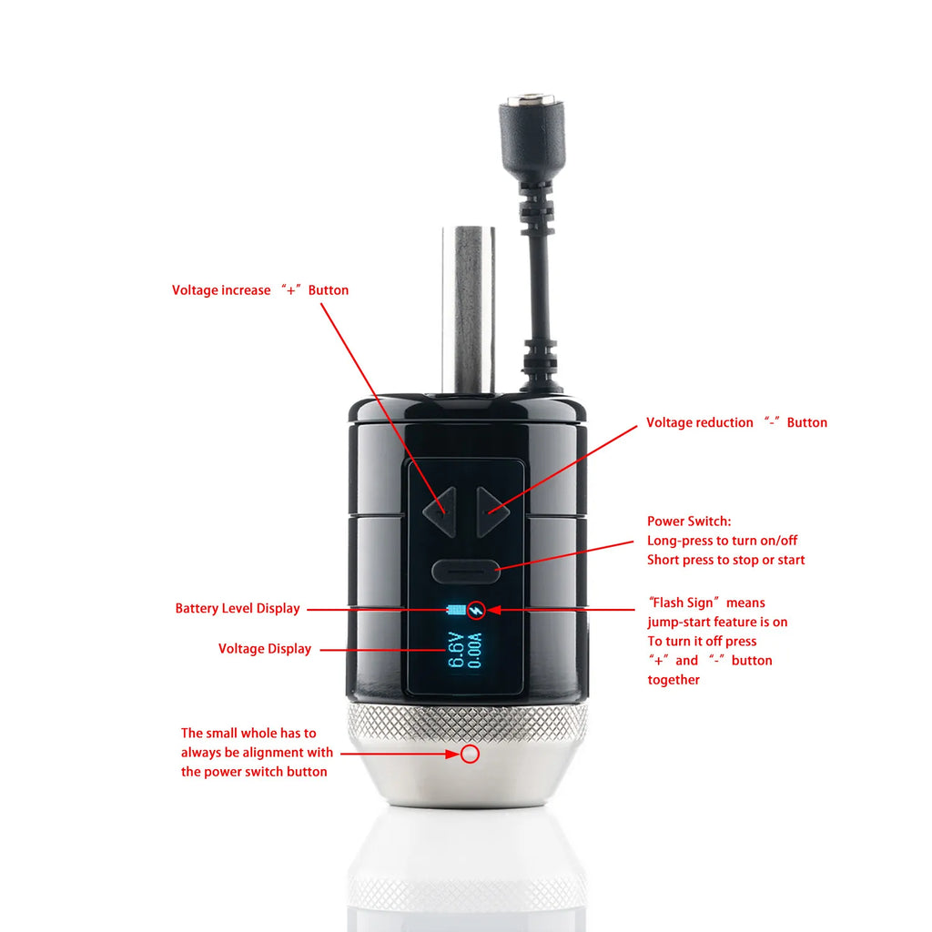 Inkclaw Phoenix 2.0 UB Cartridges Battery Grip - Up Button Version
