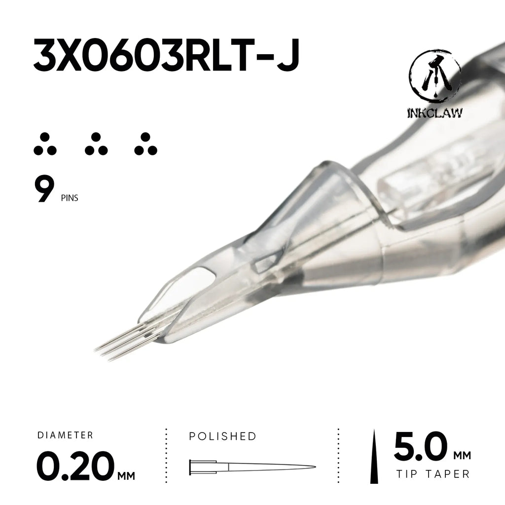 Inkclaw Tight 3x3RL Magnum Cartridges - Double Spacing