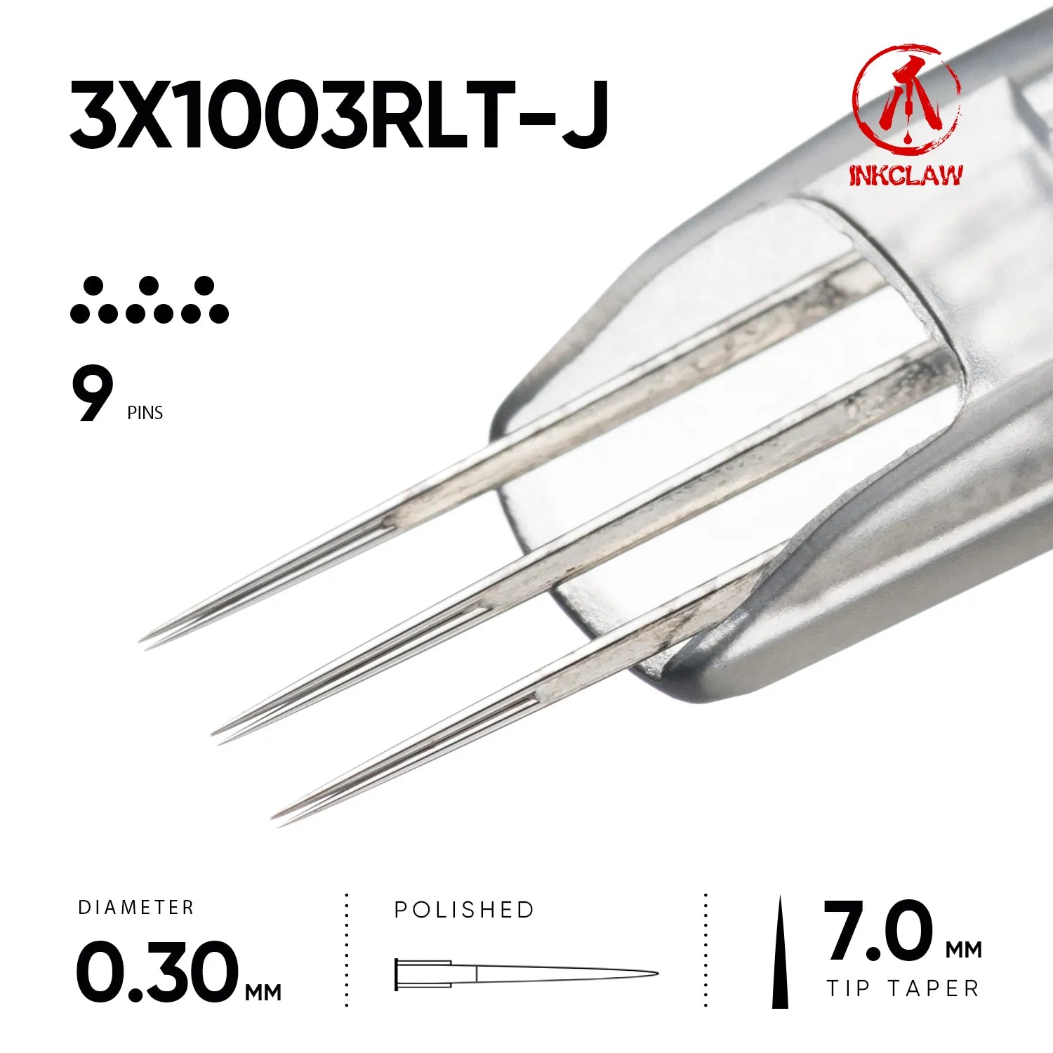 Inkclaw Tight 3x3RL Magnum Cartridges - Double Spacing