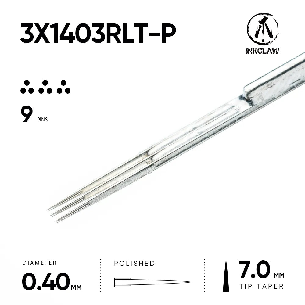 Inkclaw 3x3 Special Disposable Traditional Tattoo Bar needles