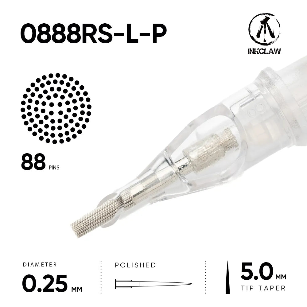 Inkclaw 88RS Round Shader Tattoo Cartridges