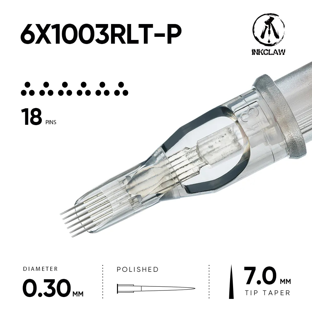 Inkclaw 6x3RL Magnum Tattoo Cartridges