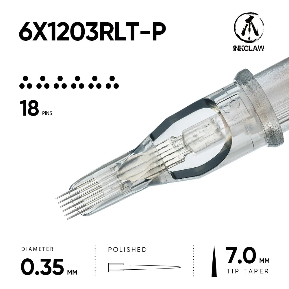 Inkclaw 6x3RL Magnum Tattoo Cartridges