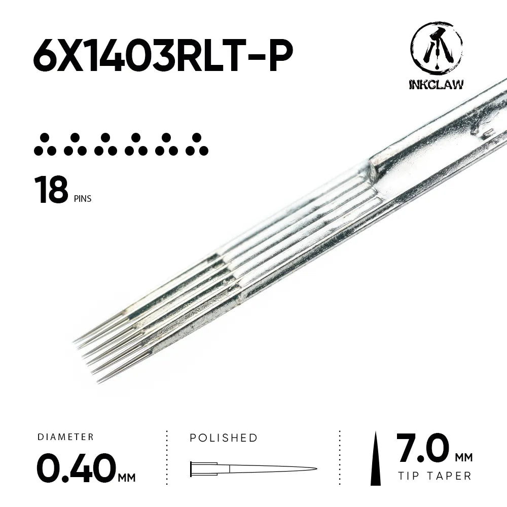 Inkclaw 6x3 Special Disposable Traditional Tattoo Bar needles
