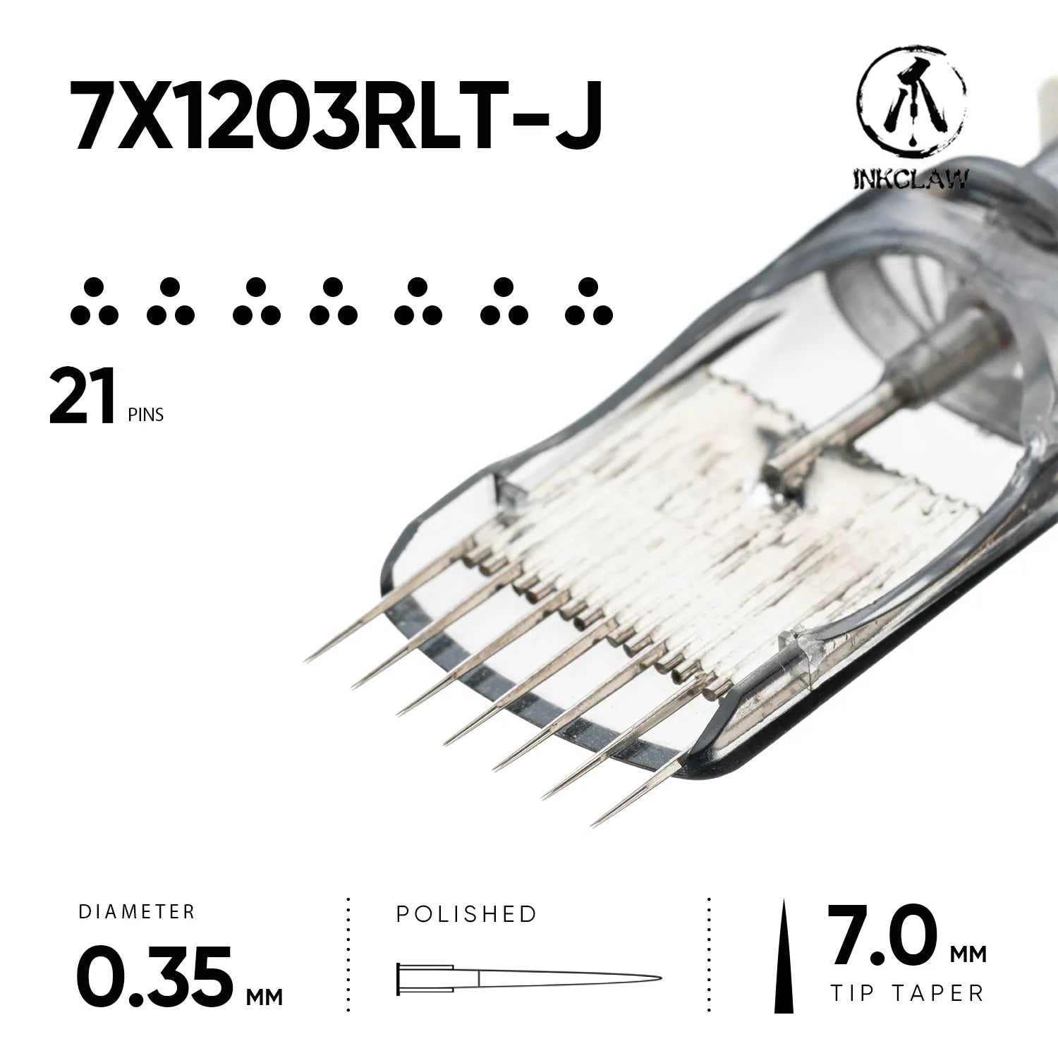 Inkclaw Tight 7x3RL Magnum Cartridges - Double Spacing