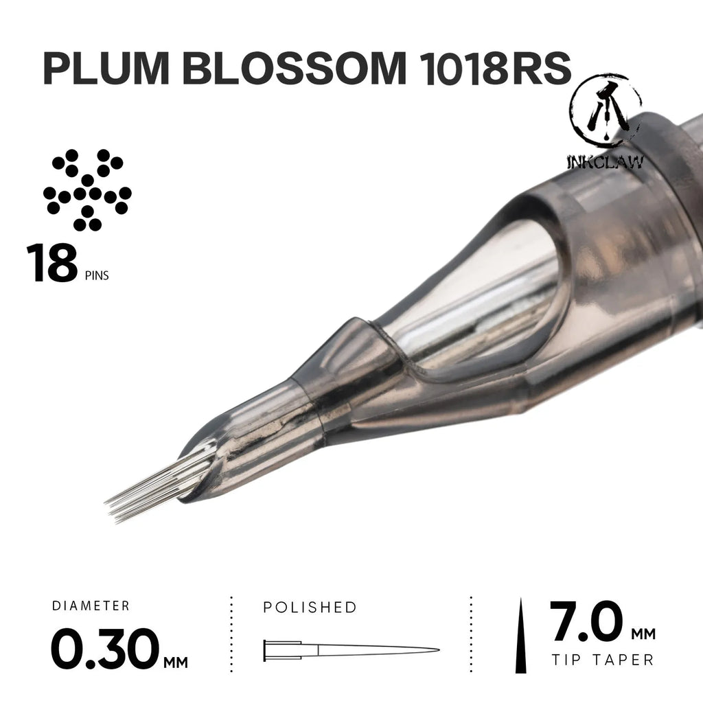 Plum Blossom 18 Round Shader Tattoo Needles Cartridge | Inkclaw Tattoo