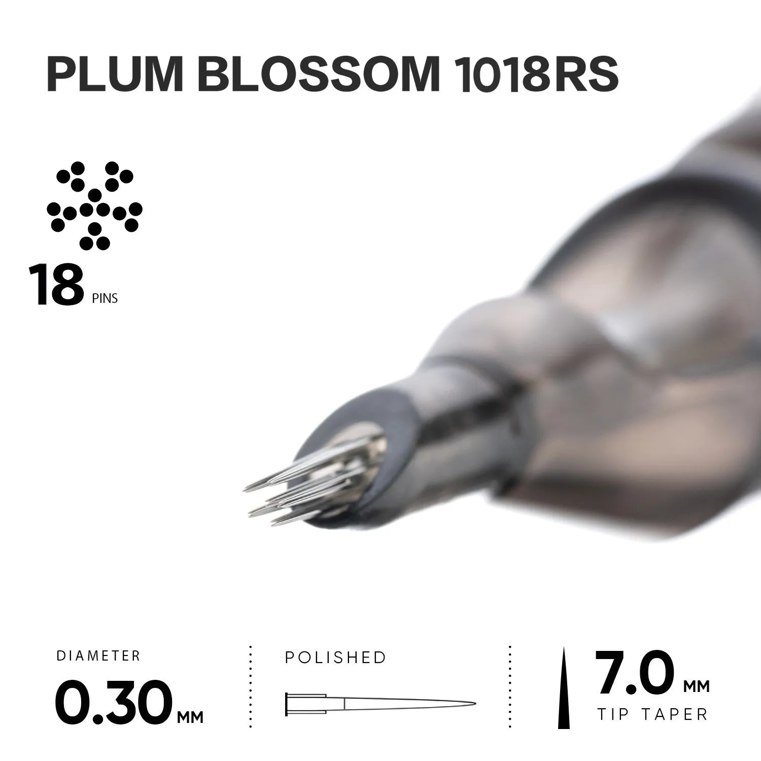 Plum Blossom 18 Round Shader Tattoo Needles Cartridge | Inkclaw Tattoo