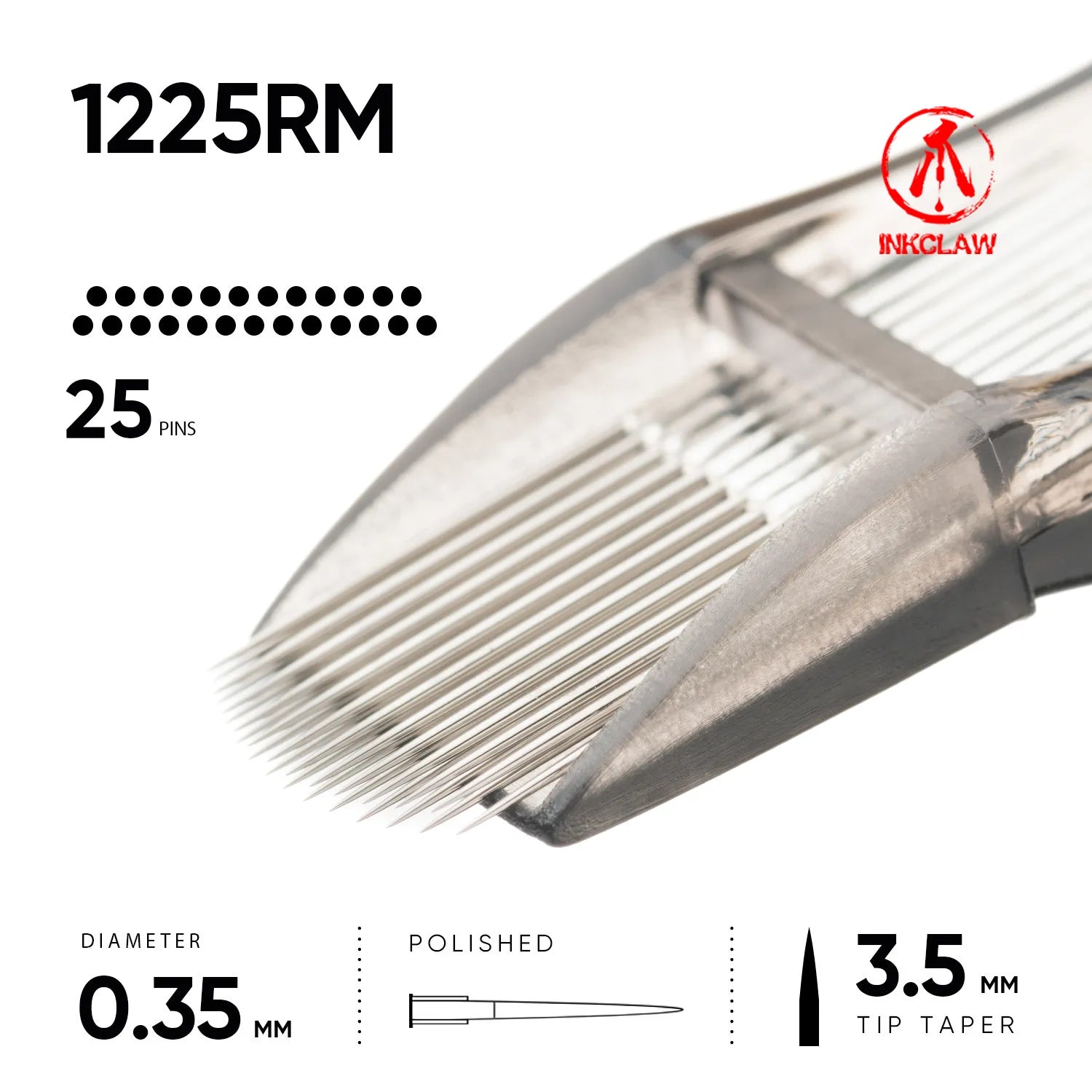 Inkclaw 25 Round Magnum Tattoo Cartridges