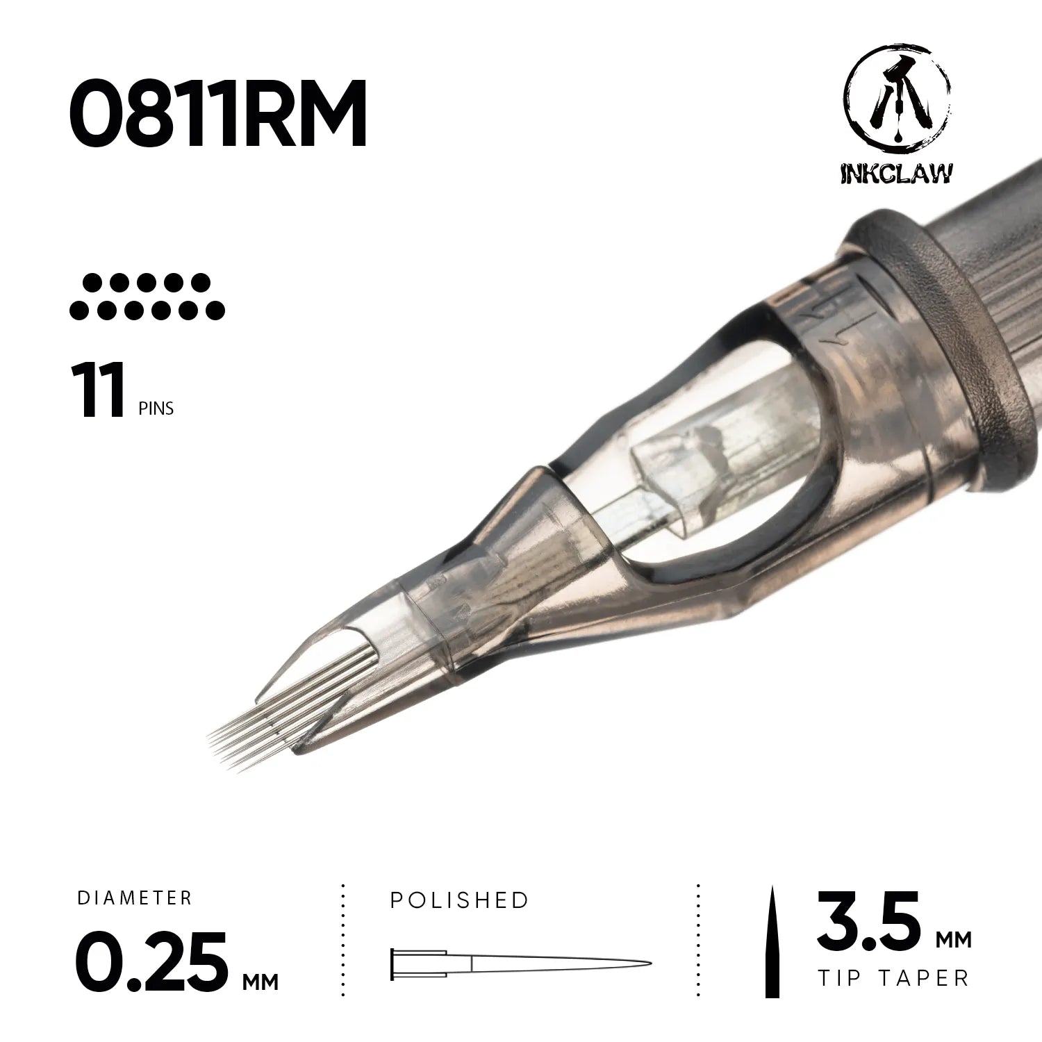 Inkclaw 11 Round Magnum Tattoo Cartridges
