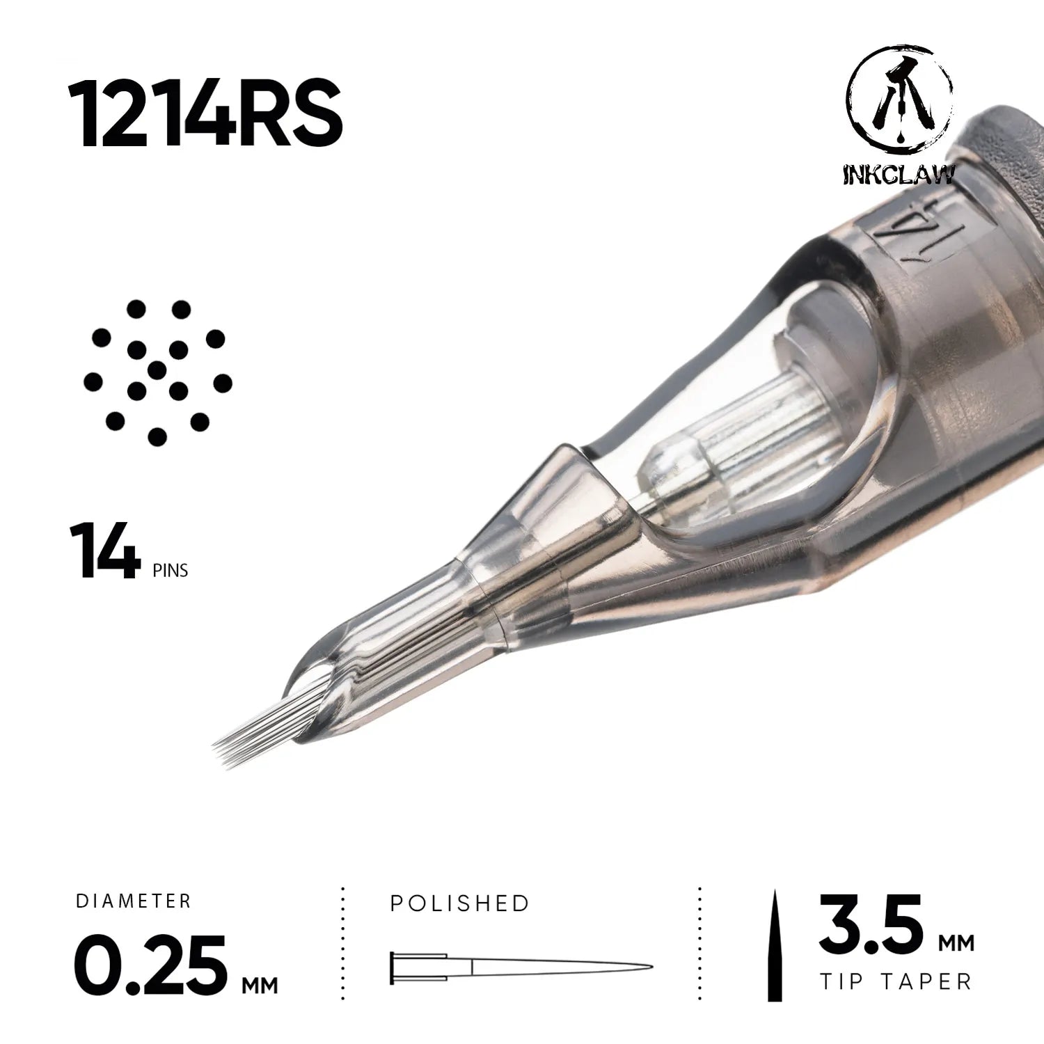 Inkclaw 14 Round Shader Tattoo Cartridges