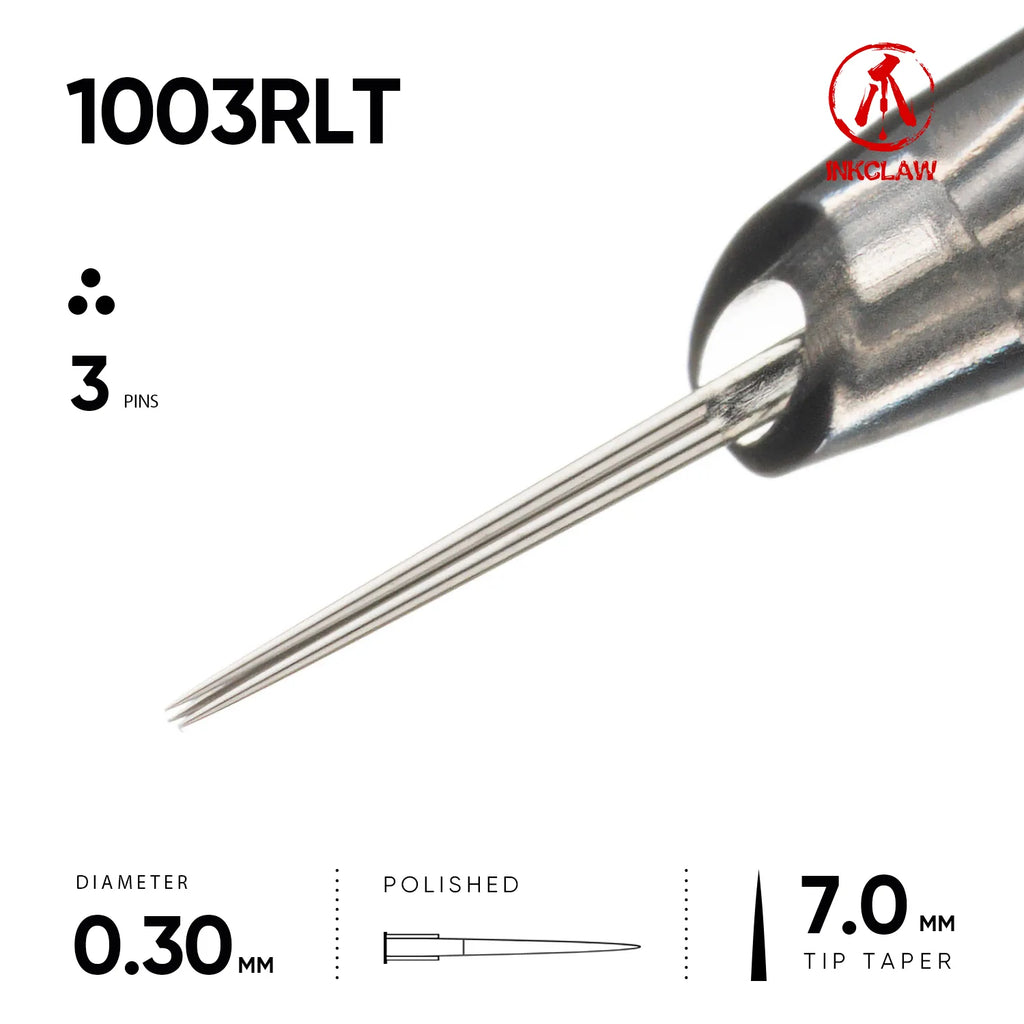 Inkclaw Tight 3 Round Liner Tattoo Cartridges