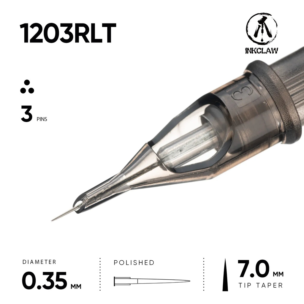 Inkclaw Tight 3 Round Liner Tattoo Cartridges