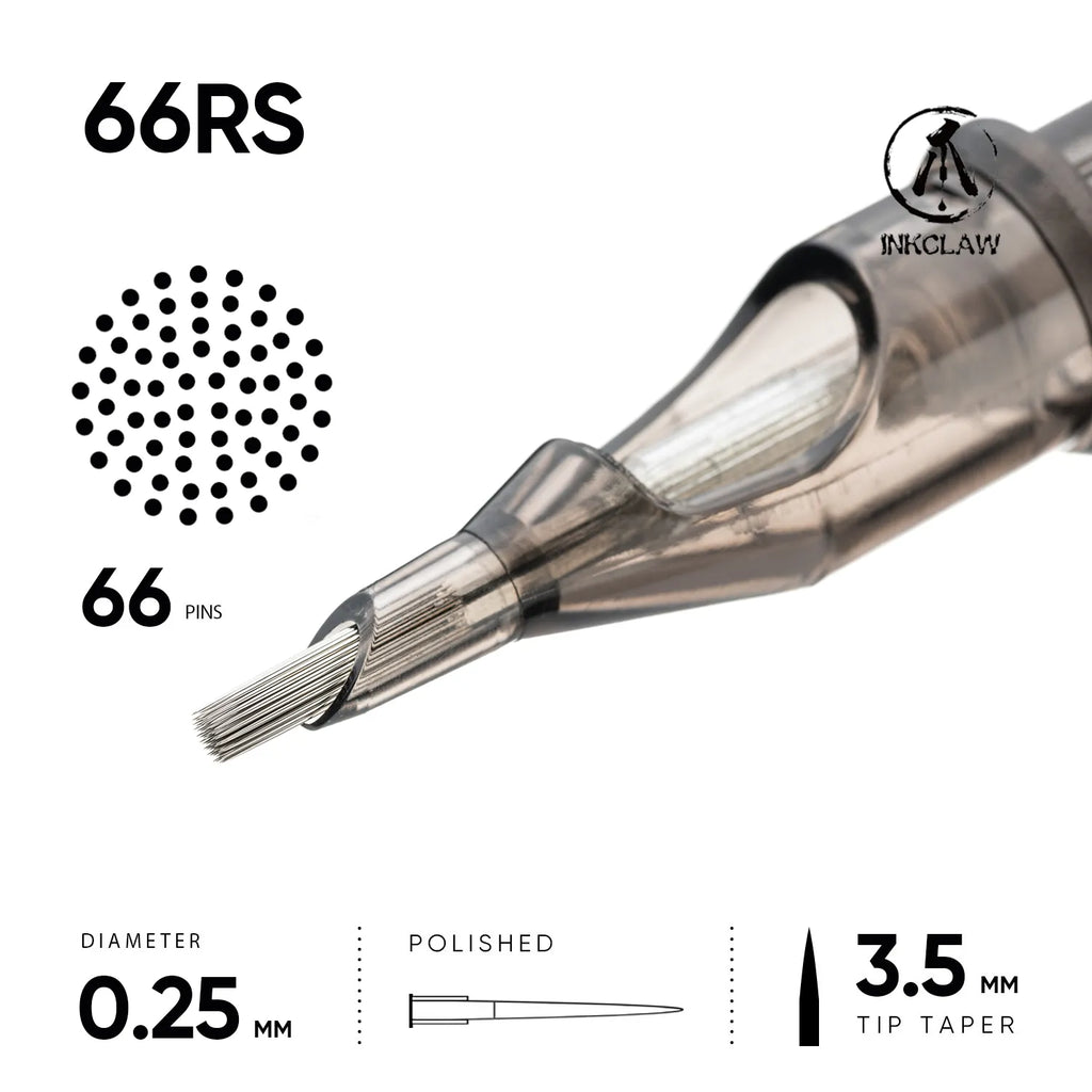 Inkclaw 66RS Round Shader Tattoo Cartridge