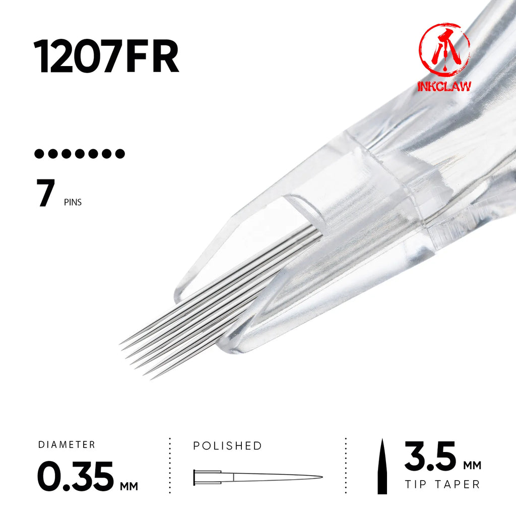 Inkclaw 7 Flat Round Tattoo Cartridges