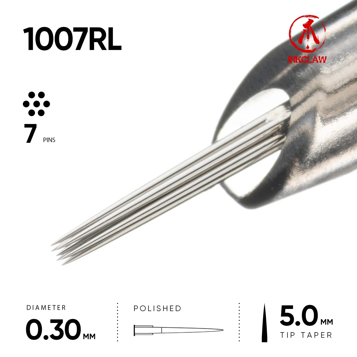 Inkclaw 7 Round Liner Tattoo Cartridges