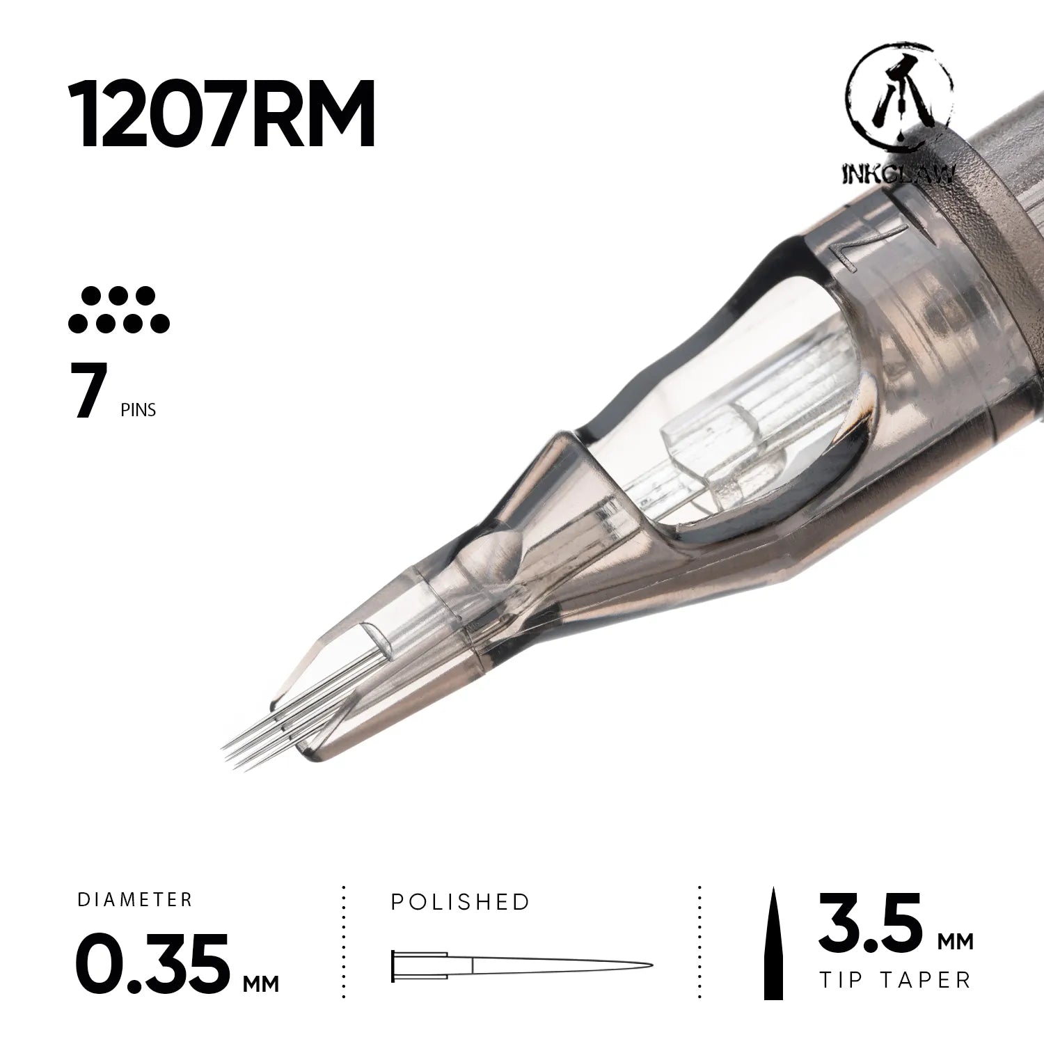 Inkclaw 7 Round Magnum Tattoo Cartridges