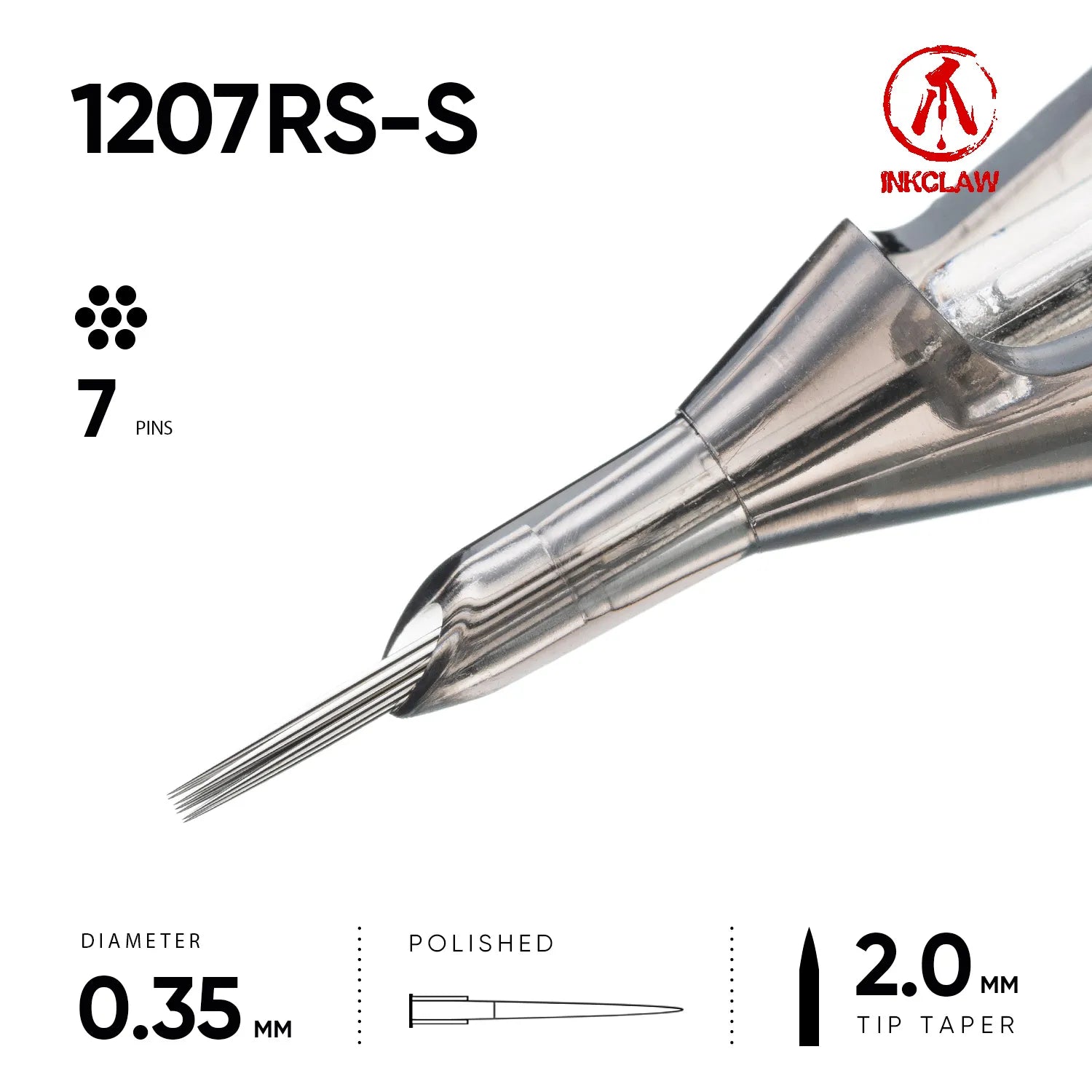 Inkclaw Bold 7 Round Shader Tattoo Cartridges