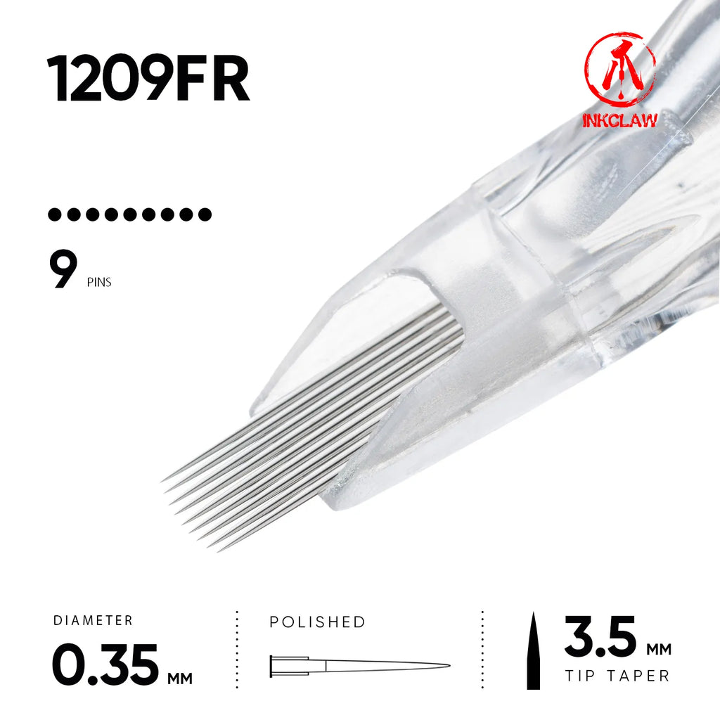 Inkclaw 9 Flat Round Tattoo Cartridges