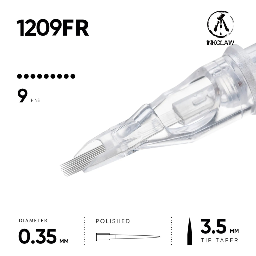 Inkclaw 9 Flat Round Tattoo Cartridges