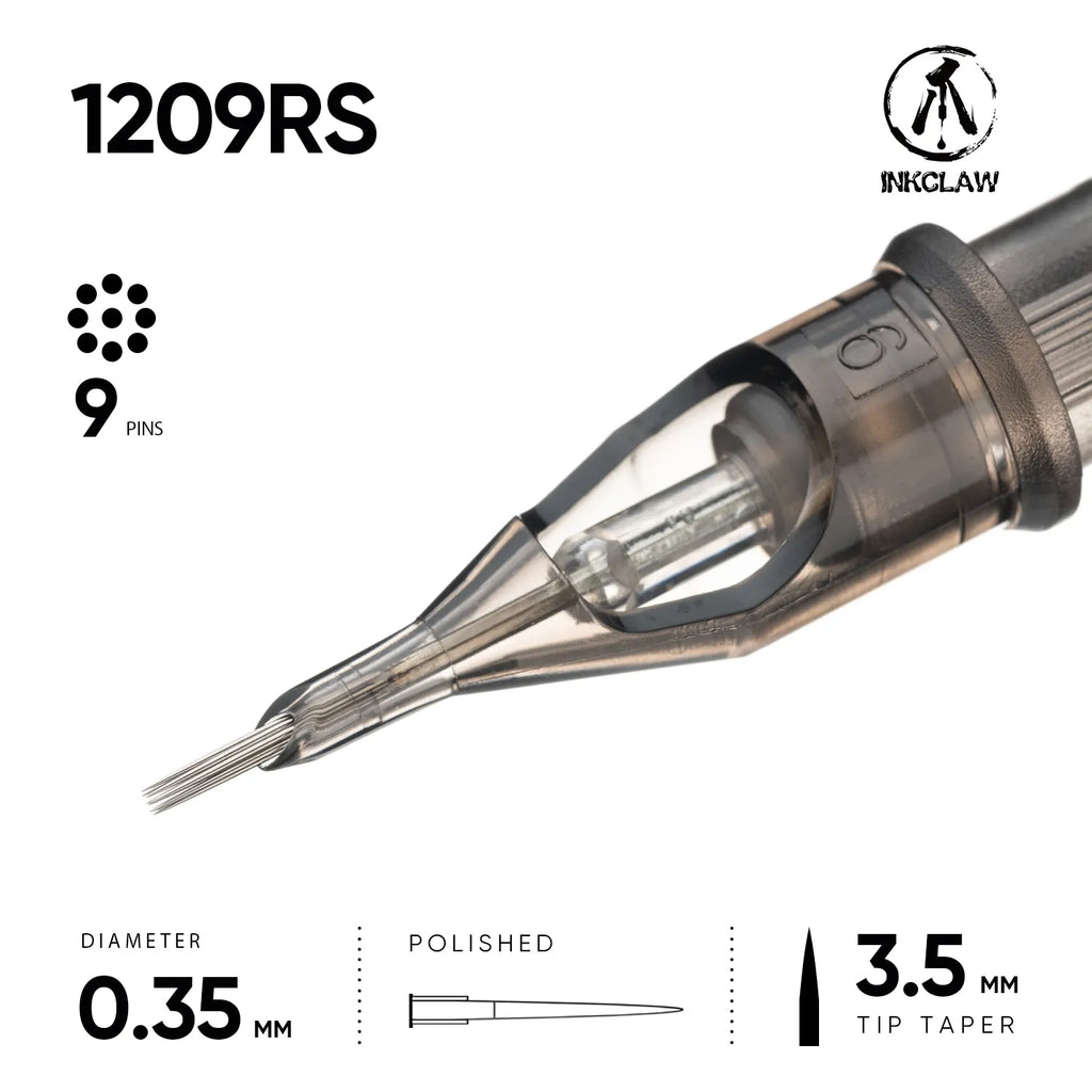 Inkclaw 9 Round Shader Tattoo Cartridges
