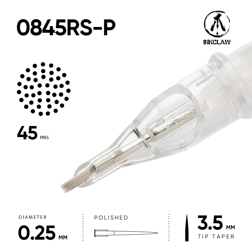 Inkclaw 45RS Round Shader Tattoo Cartridges