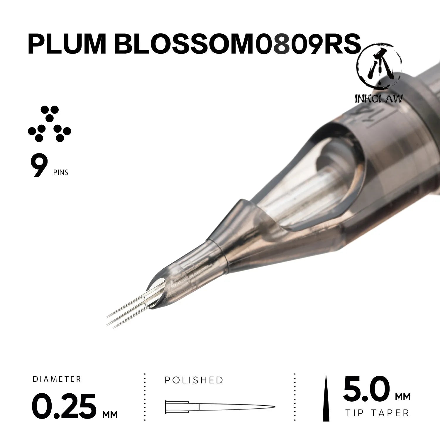 Plum Blossom 9 Round Shader Tattoo Cartridges