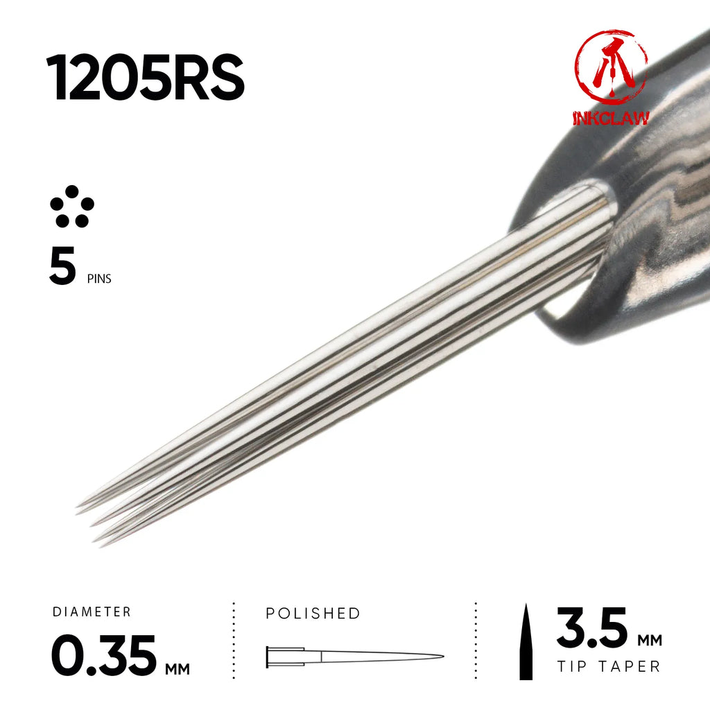Inkclaw 5 Round Shader Tattoo Cartridges