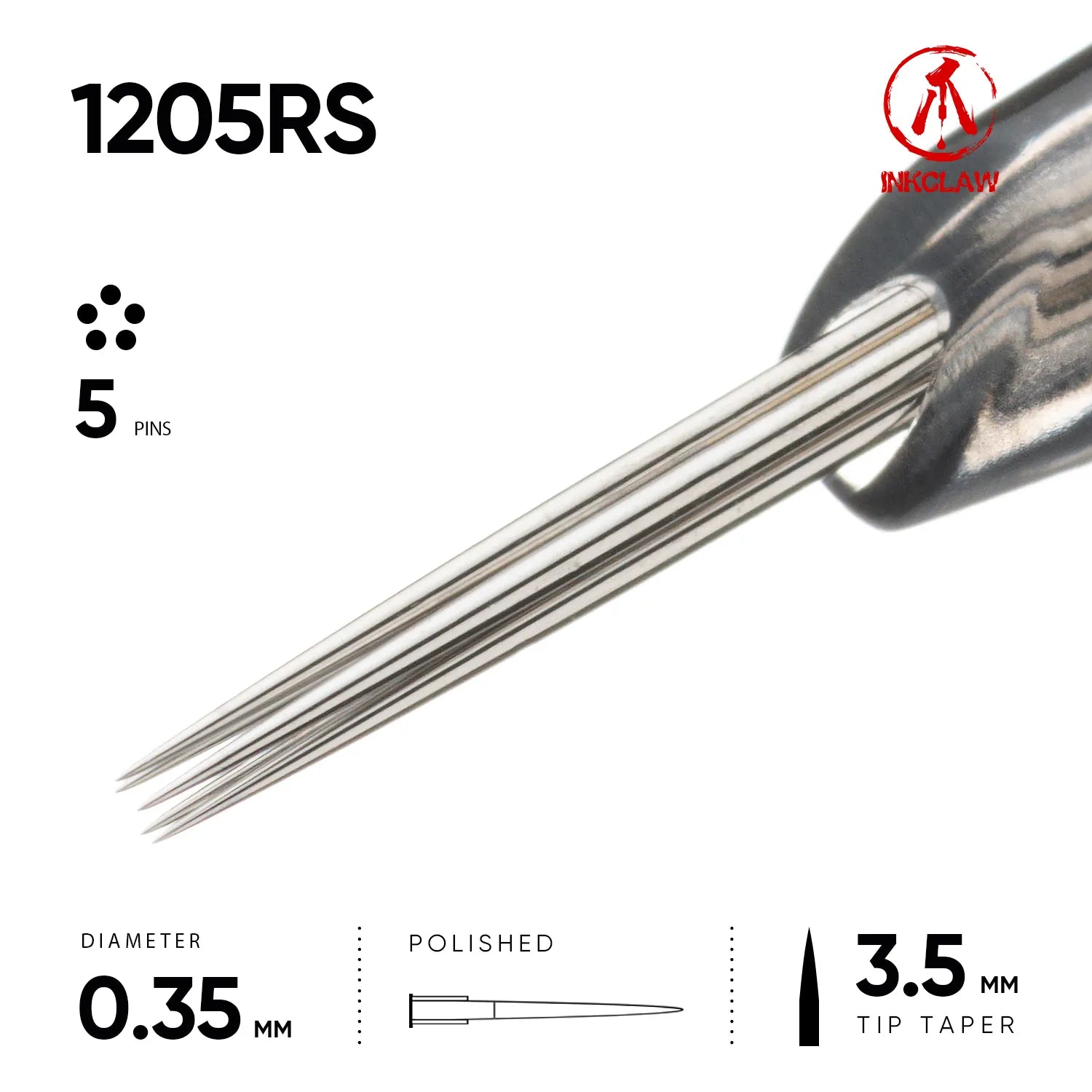 Inkclaw 5 Round Shader Tattoo Cartridges