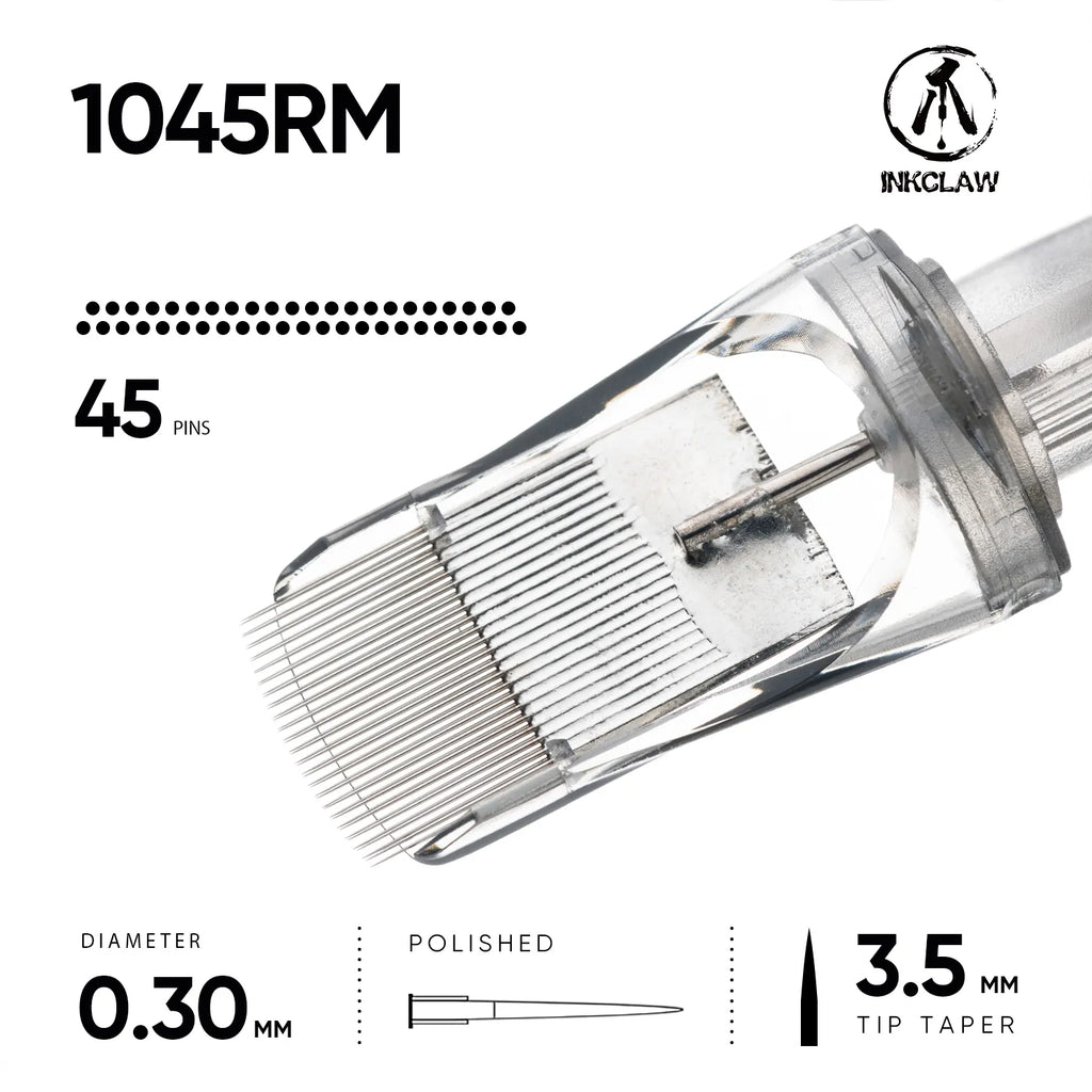 Inkclaw 45 Round Magnum Tattoo Cartridges