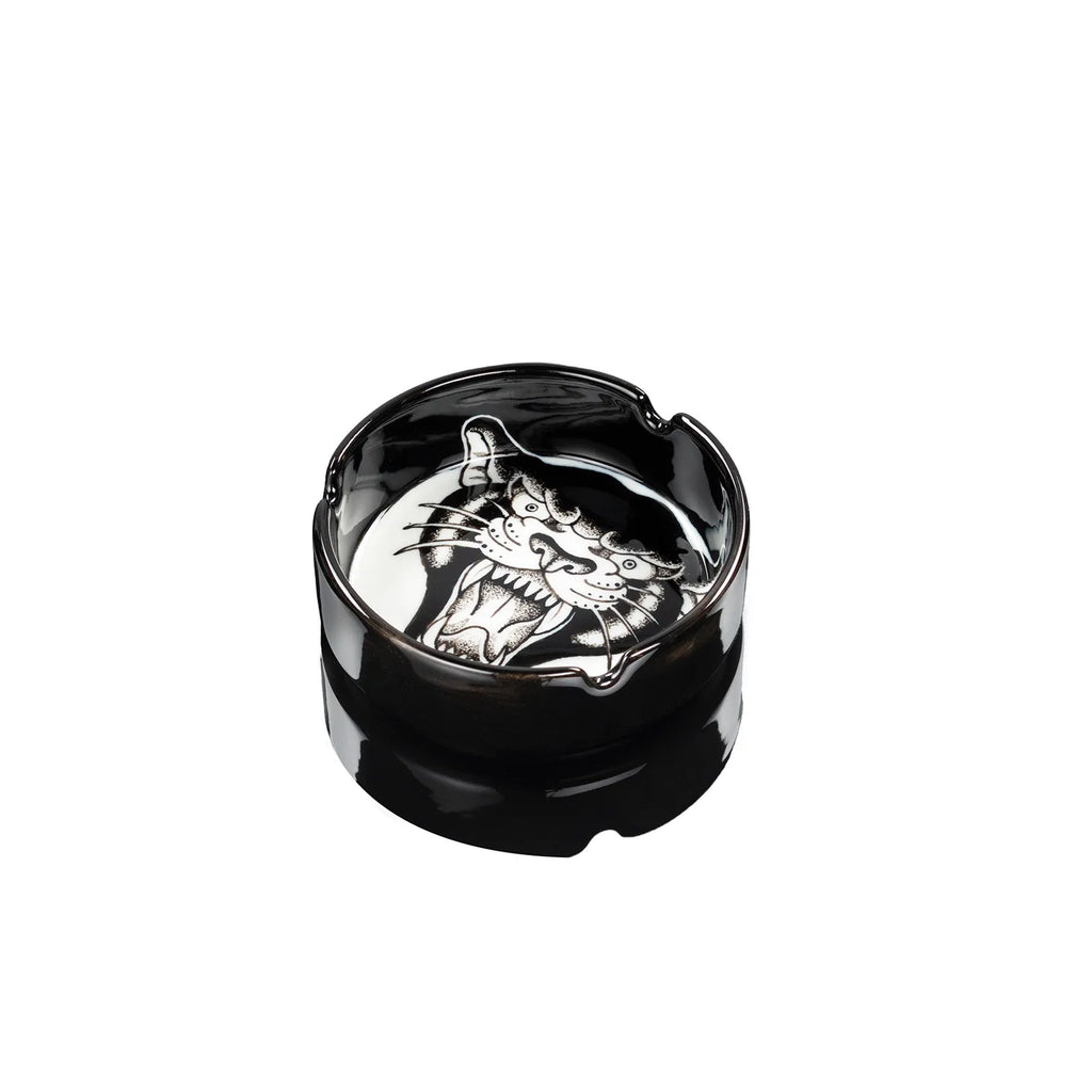 Black Panther Porcelain Ashtray