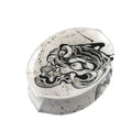 Chinese Fierce Tiger Porcelain Jewelry Tray - Black