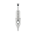 Heart Pattern Round Liner Tattoo Pendant