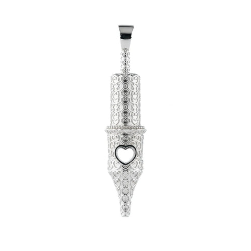 Heart Pattern Round Liner Tattoo Pendant