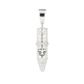 Tang-Flower Pattern Round Liner Tattoo Pendant