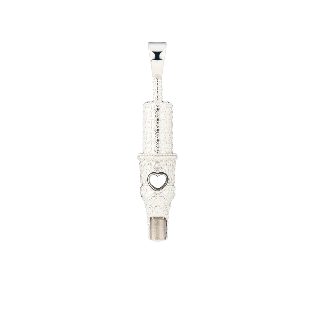 Heart Pattern Round Magnum Tattoo Pendant