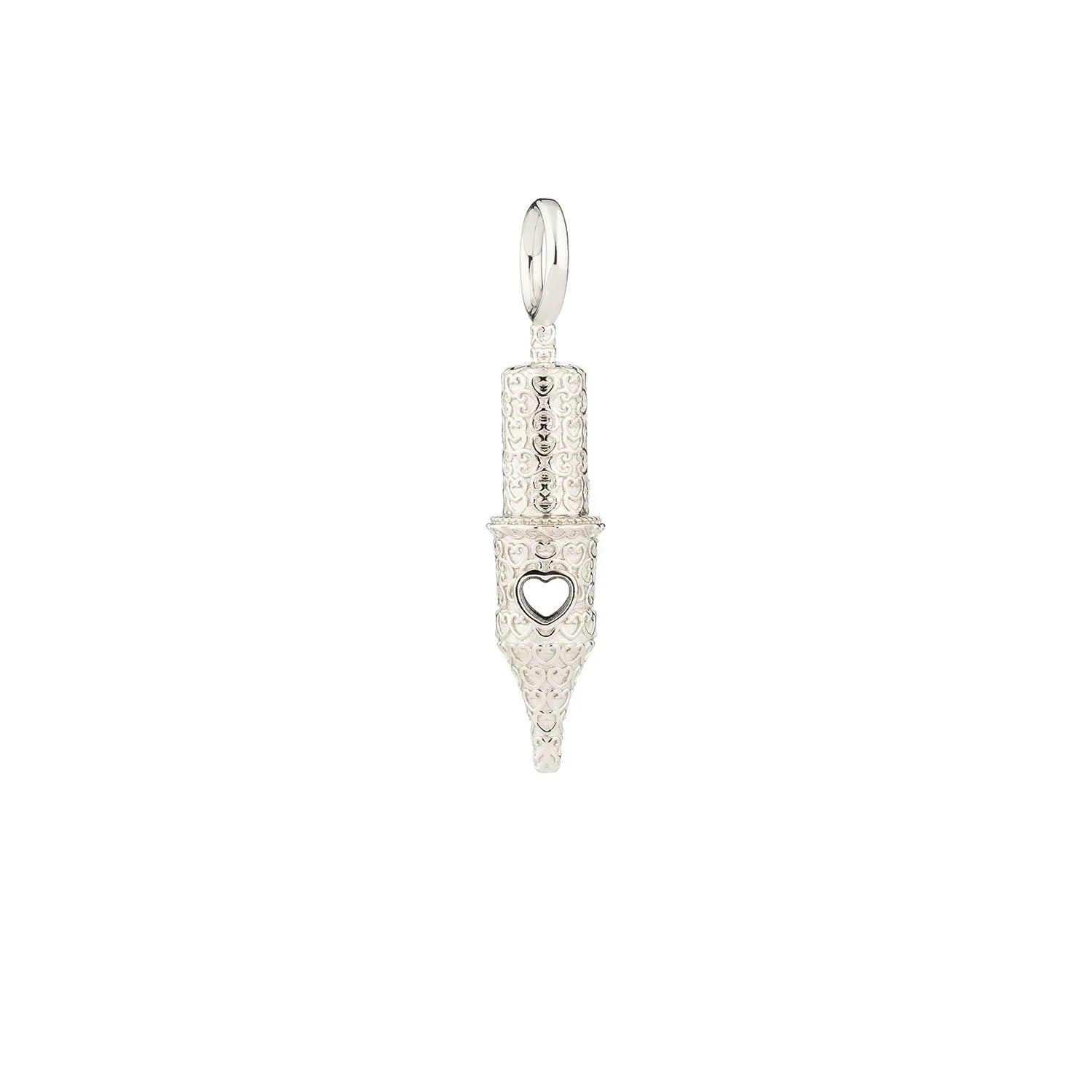Tiny Heart Pattern Round Liner Tattoo Pendant