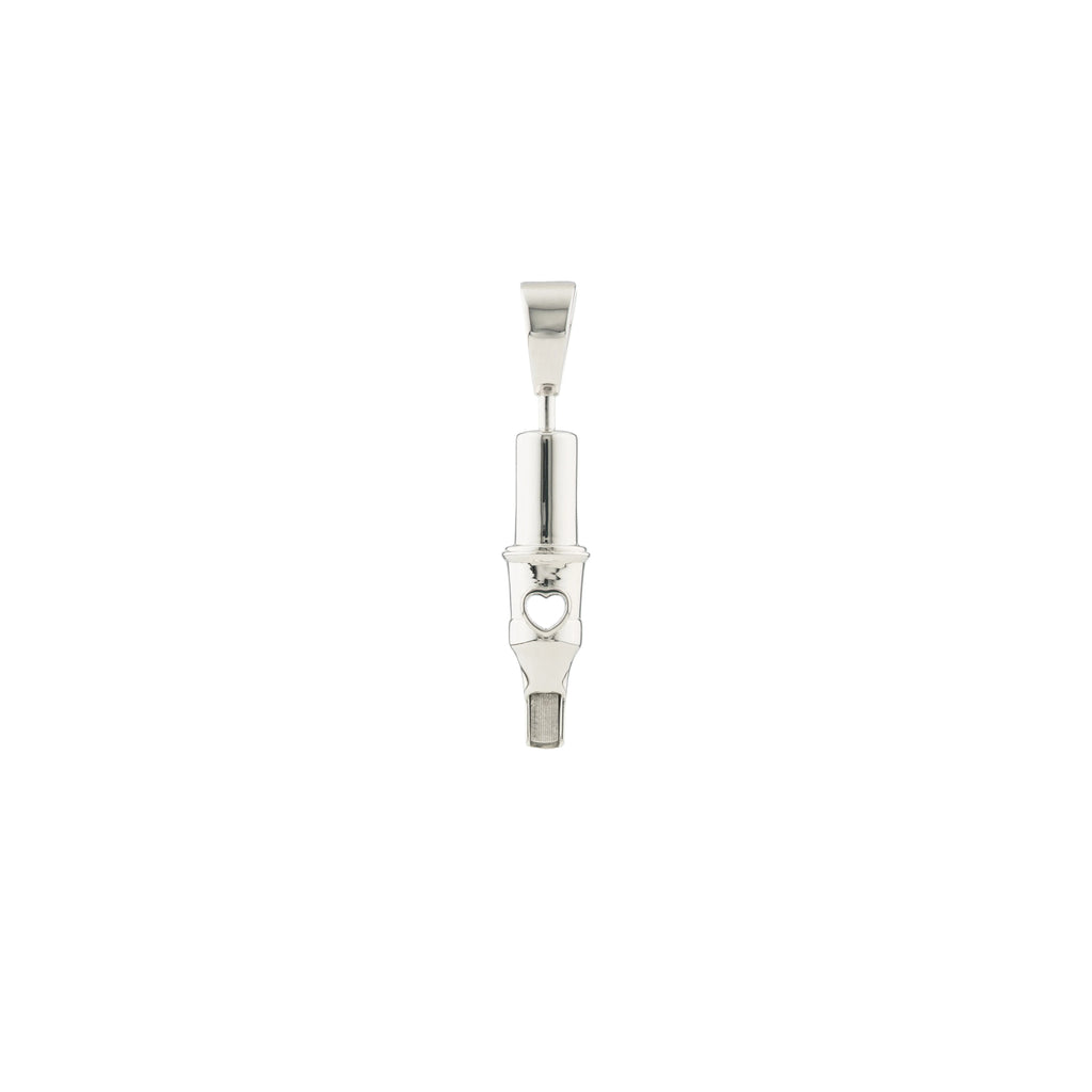 Tiny Love Round Magnum Tattoo Pendant- Silver