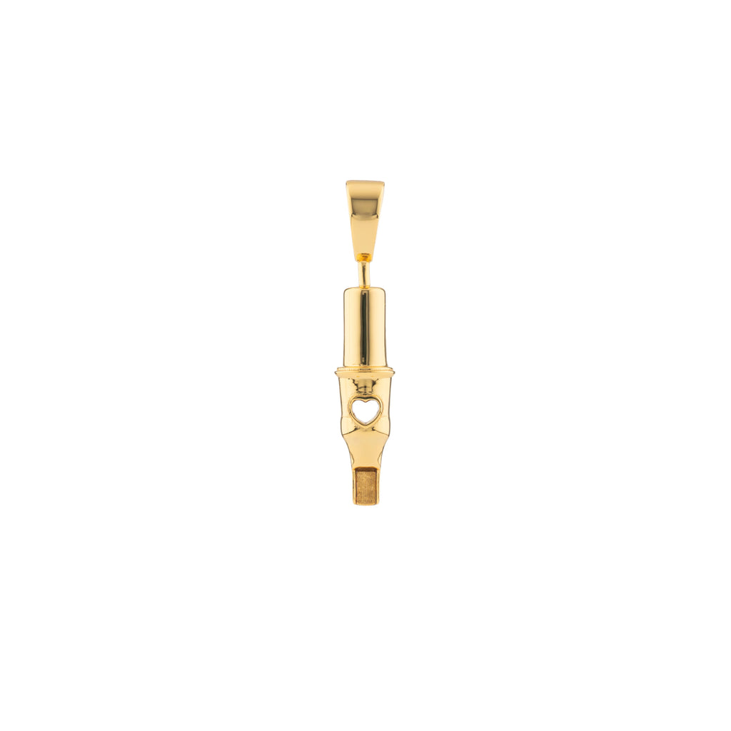 Tiny Love Round Magnum Tattoo Pendant- Gold Plated