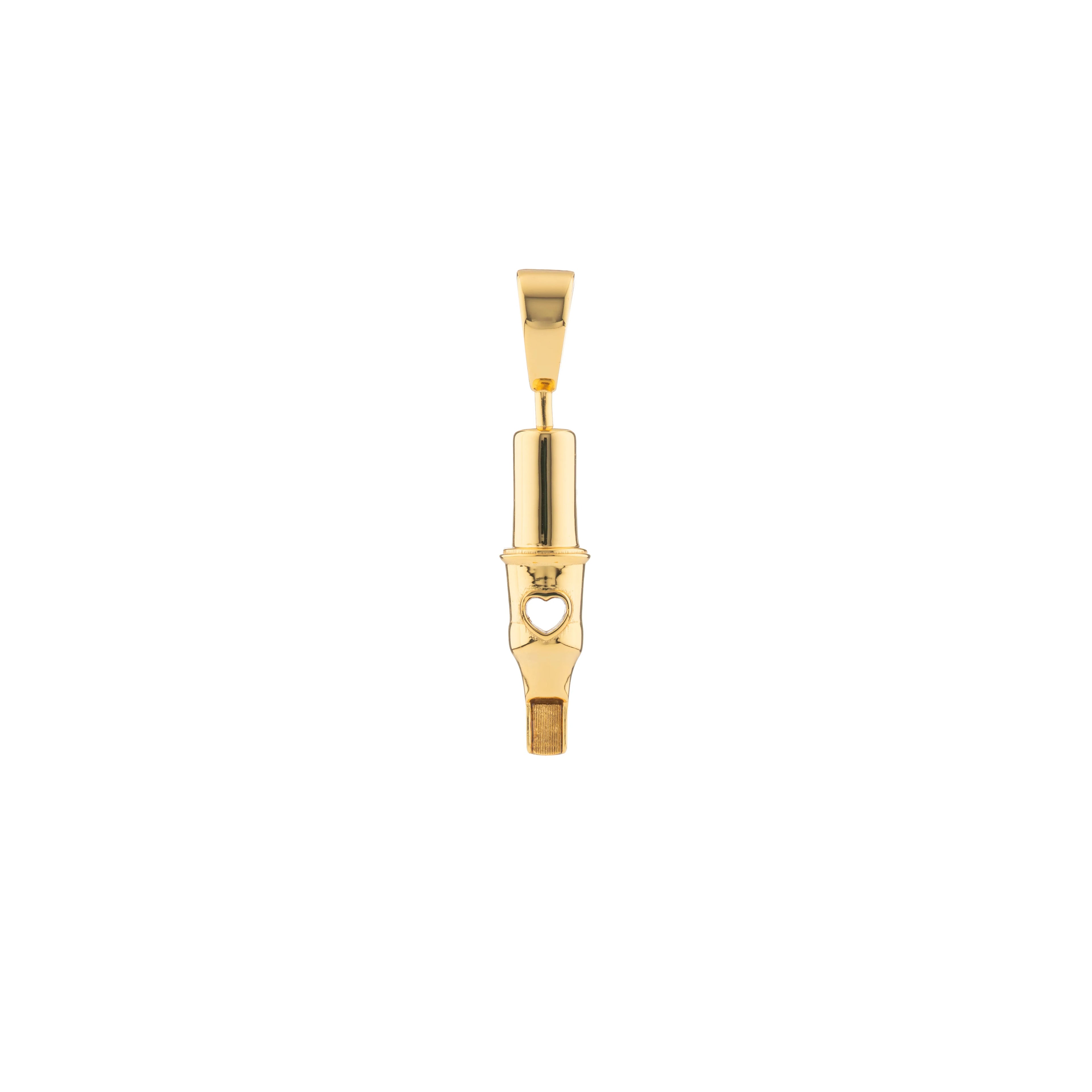 Tiny Love Round Magnum Tattoo Pendant- Gold Plated