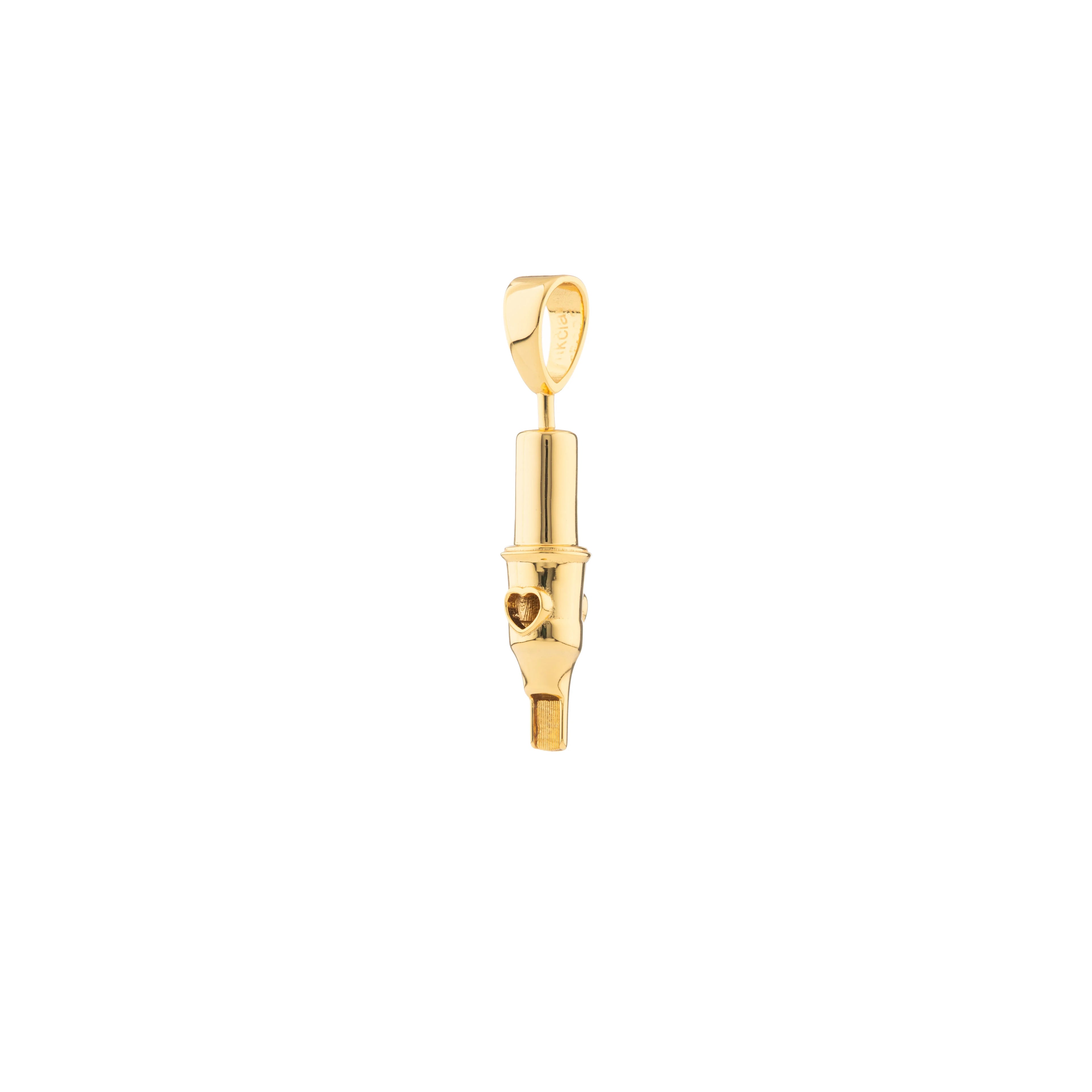 Tiny Love Round Magnum Tattoo Pendant- Gold Plated