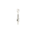Tiny Love Round Liner Tattoo Pendant- Silver
