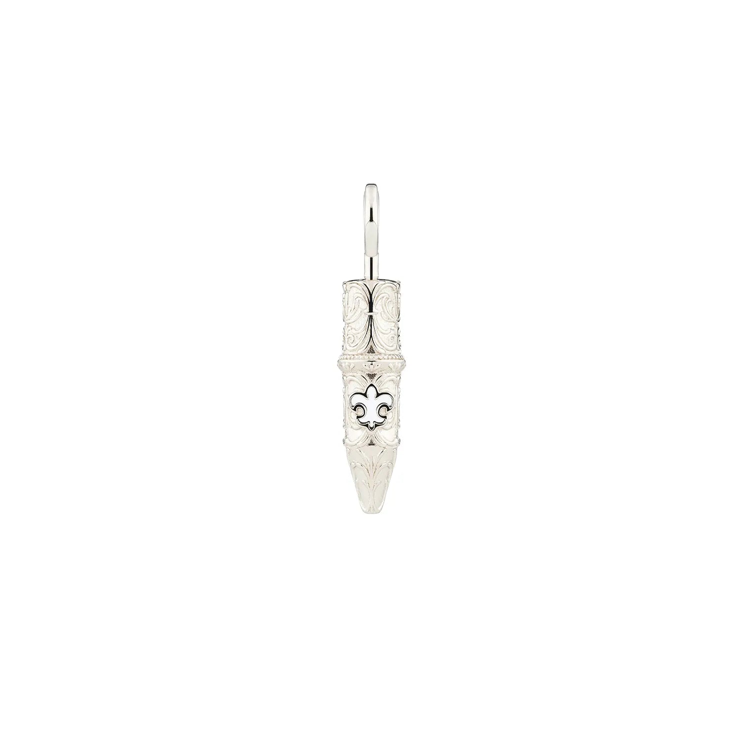 Tiny Tang-Flower Pattern Round Liner Tattoo Pendant