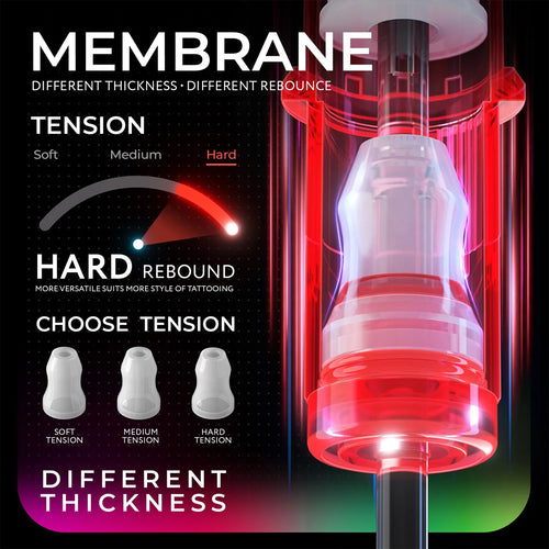 Hard Tension Membrane Tattoo Cartridge - Box of 10