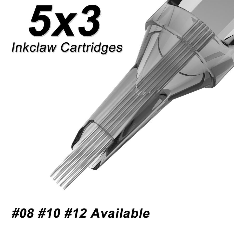 Inkclaw Smoke Gray 5x3 Stippling Mags Catridges needles