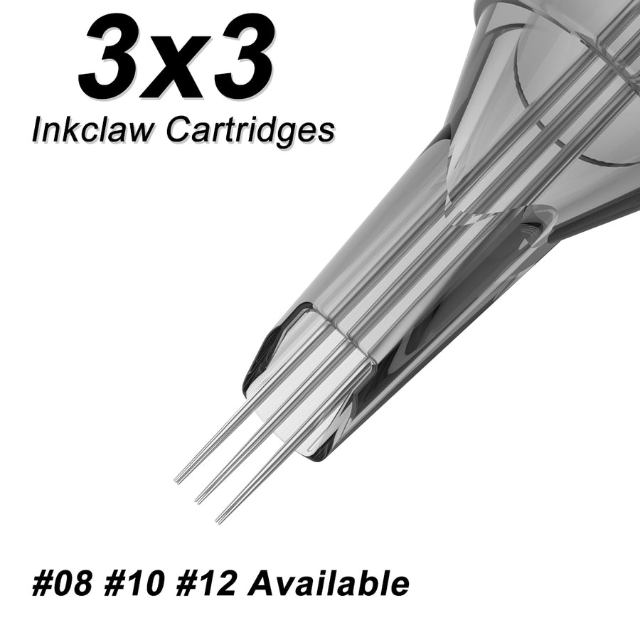 Inkclaw Smoke Gray 3x3 Stippling Mags Catridges needles