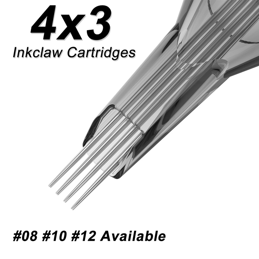 Inkclaw Smoke Gray 4x3 Stippling Mags Catridges needles